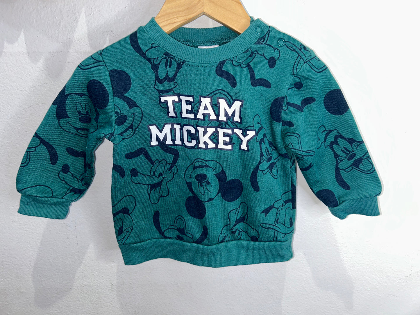 Team Mickey pullover 6-12m