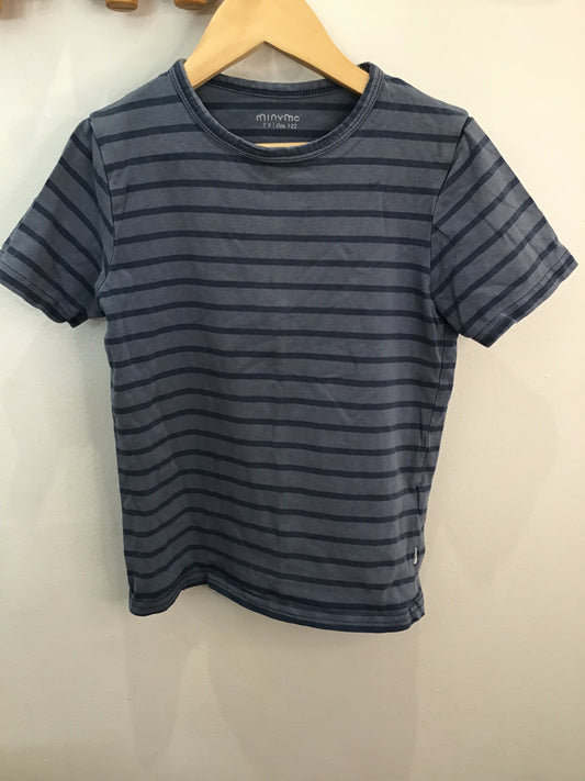 Tee Minymo striped blue 7y