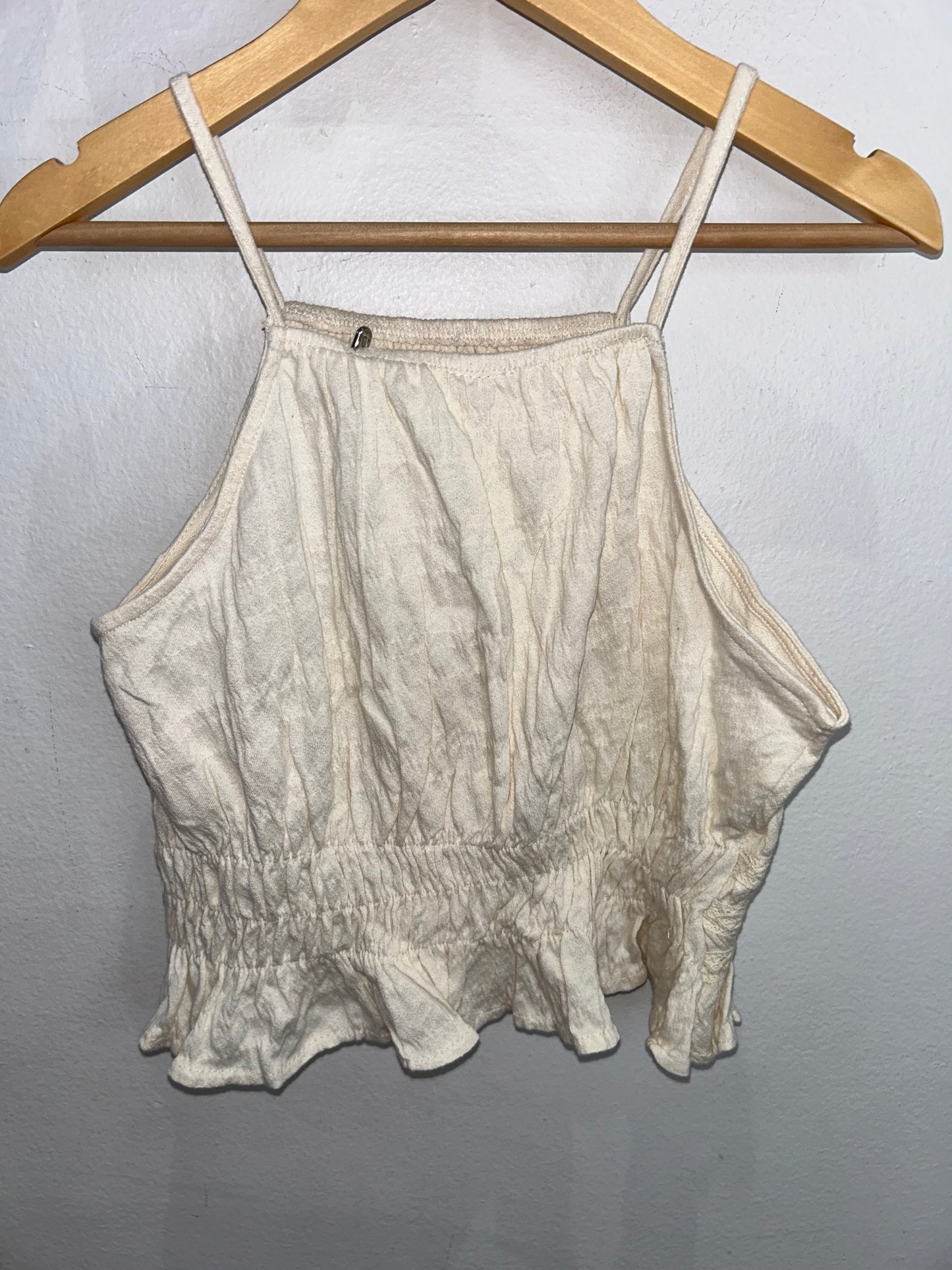Cream textured tanktop 13-14y