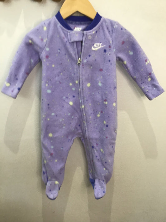 Nike purple fleece sleeper 3m