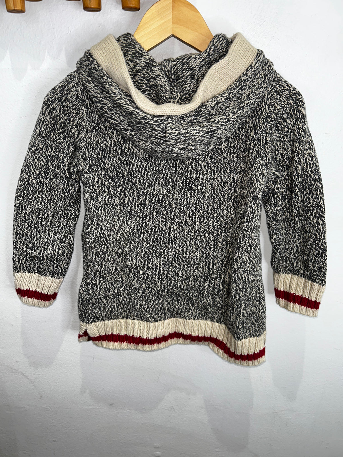 Roots cabin hooded cardigan 4y
