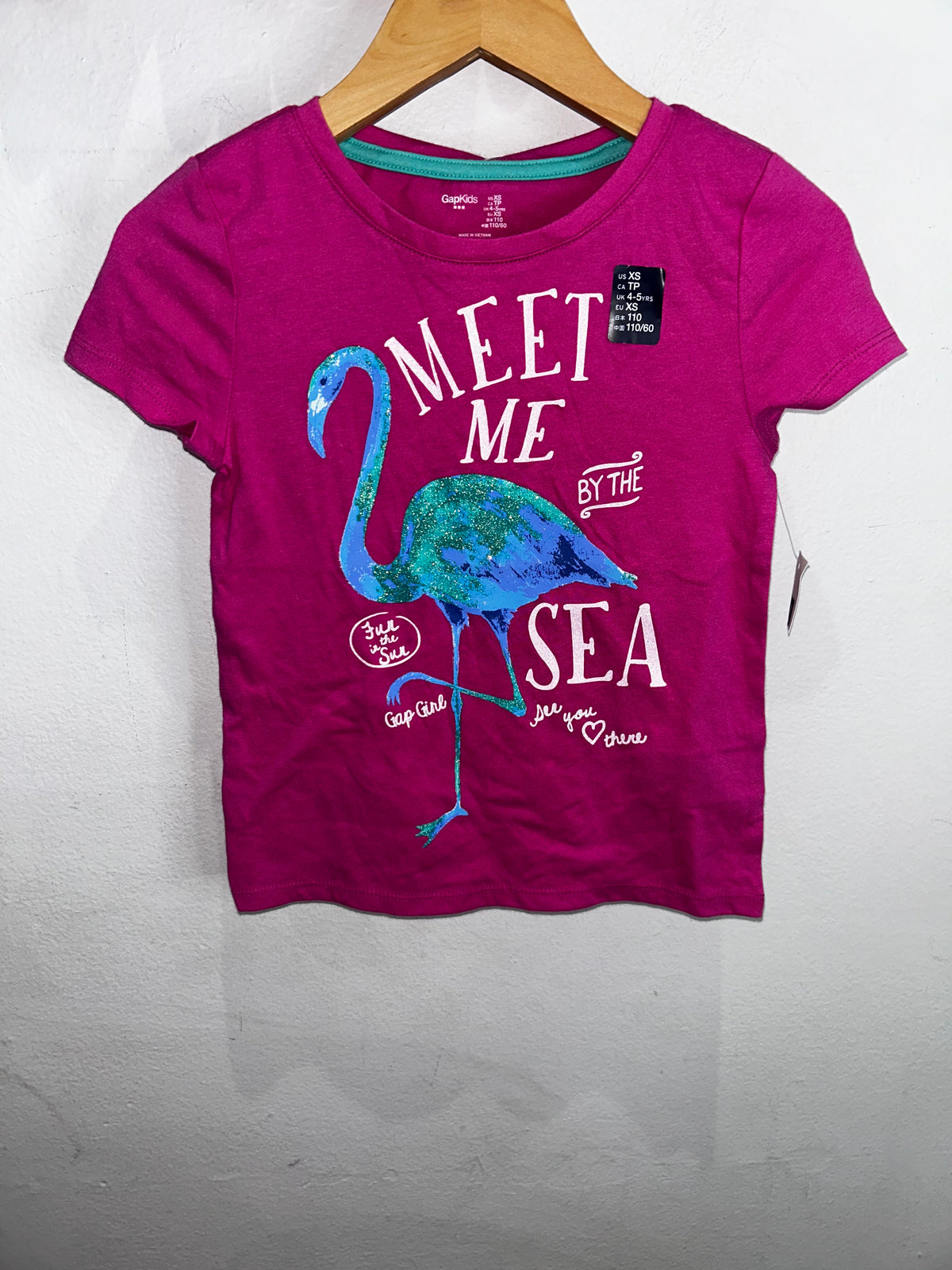 Meet me by the sea tee 4-5y NEW