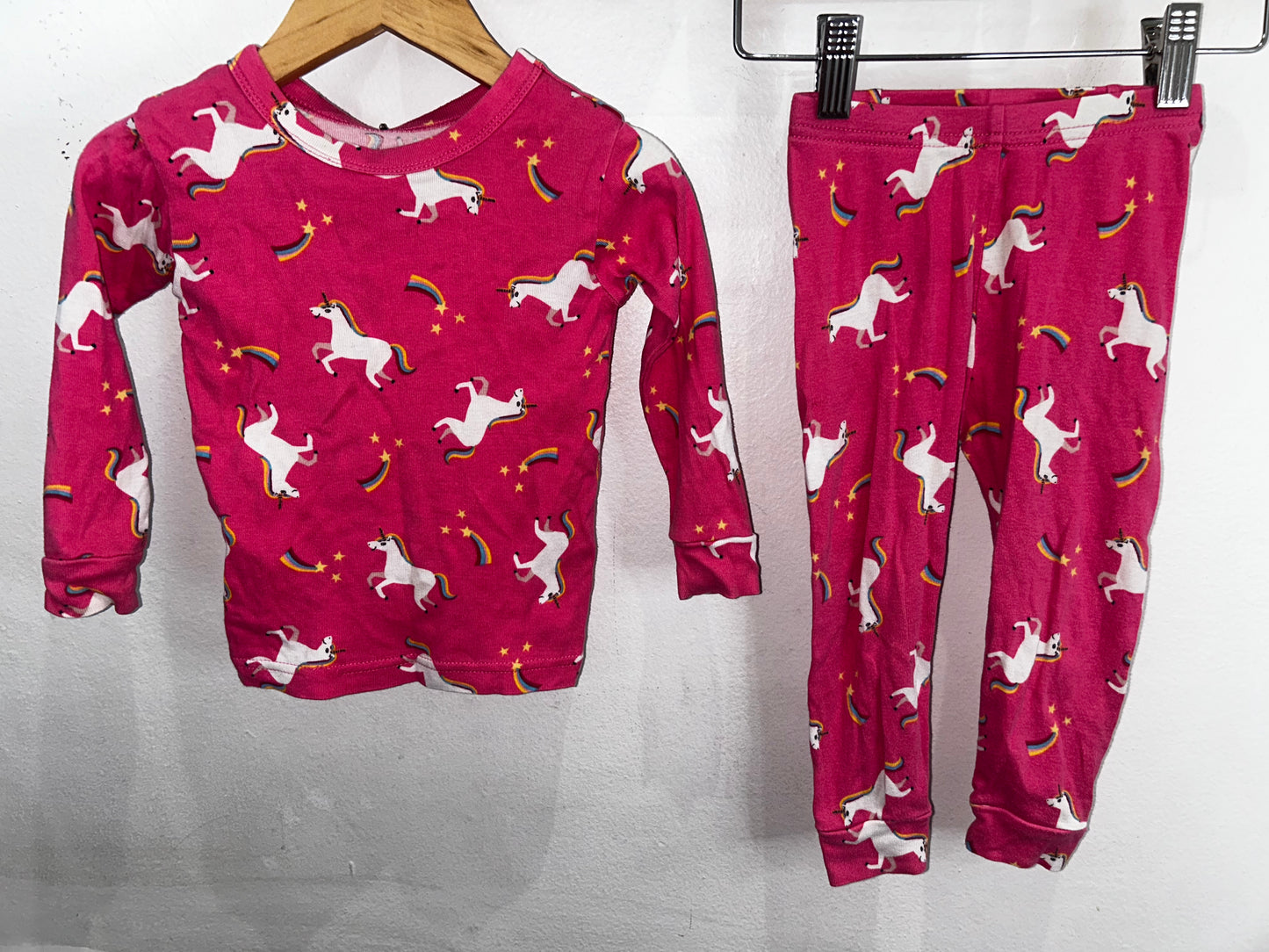 Pink unicorn pyjamas 18-24m