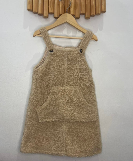 Teddy bear pinafore 4-6y