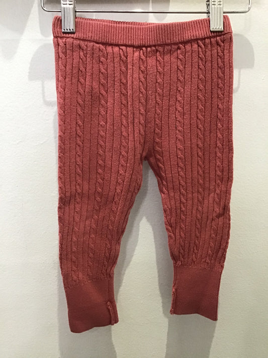Peach sweater pants 12-18m