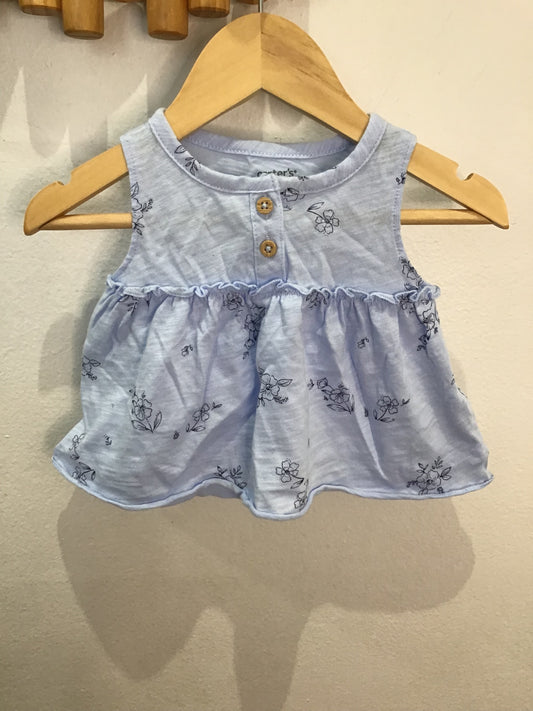 Blue baby dress 3m