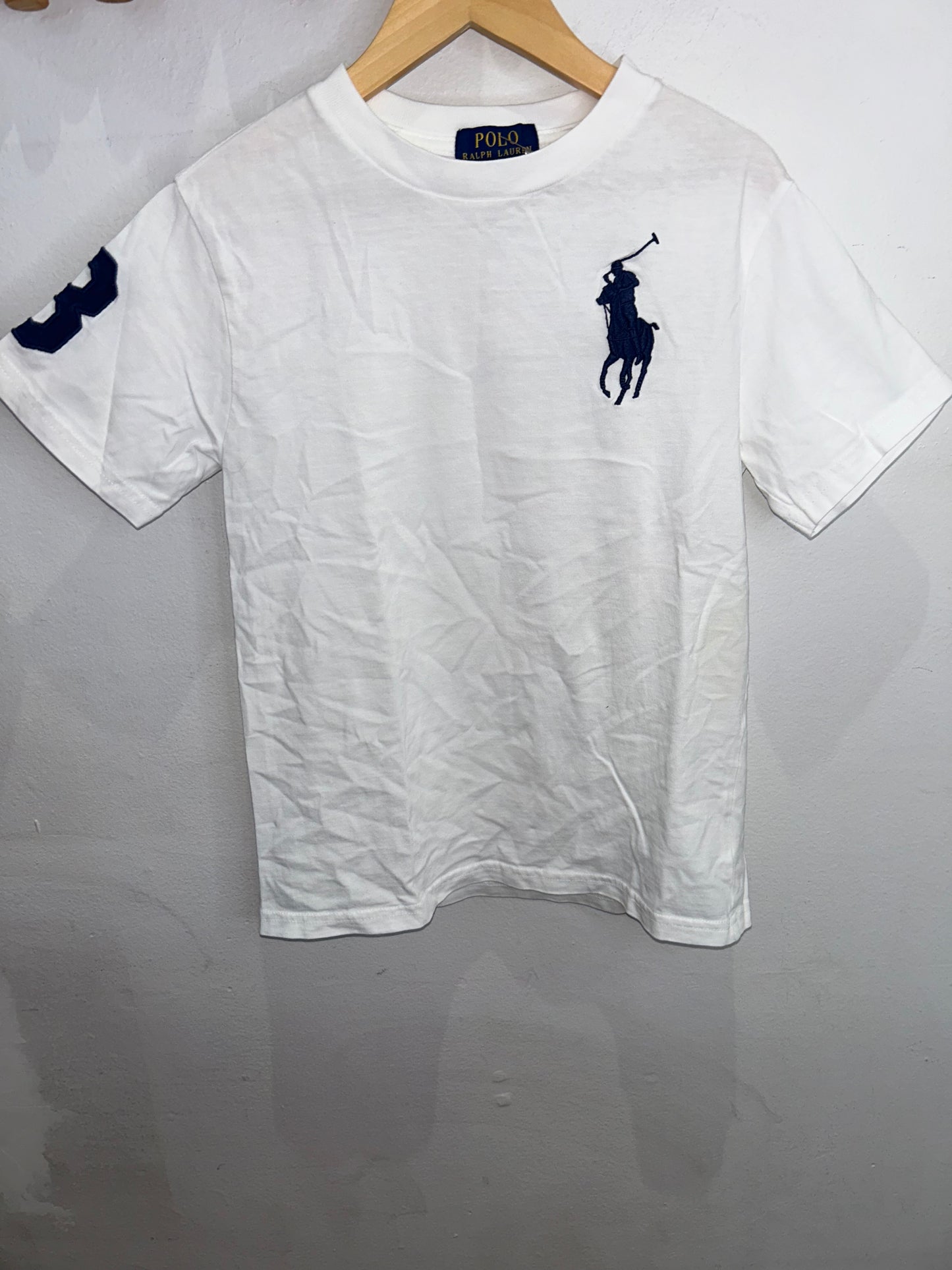 White logo tee 8y