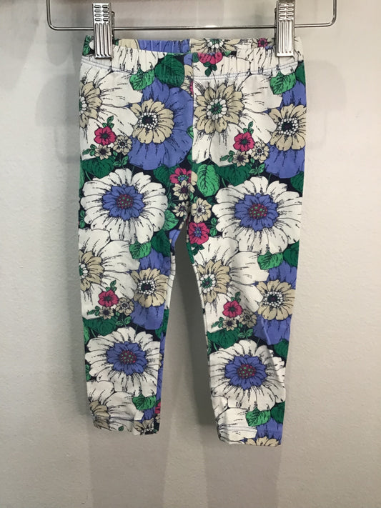 Leggings giant flowers 18-24m
