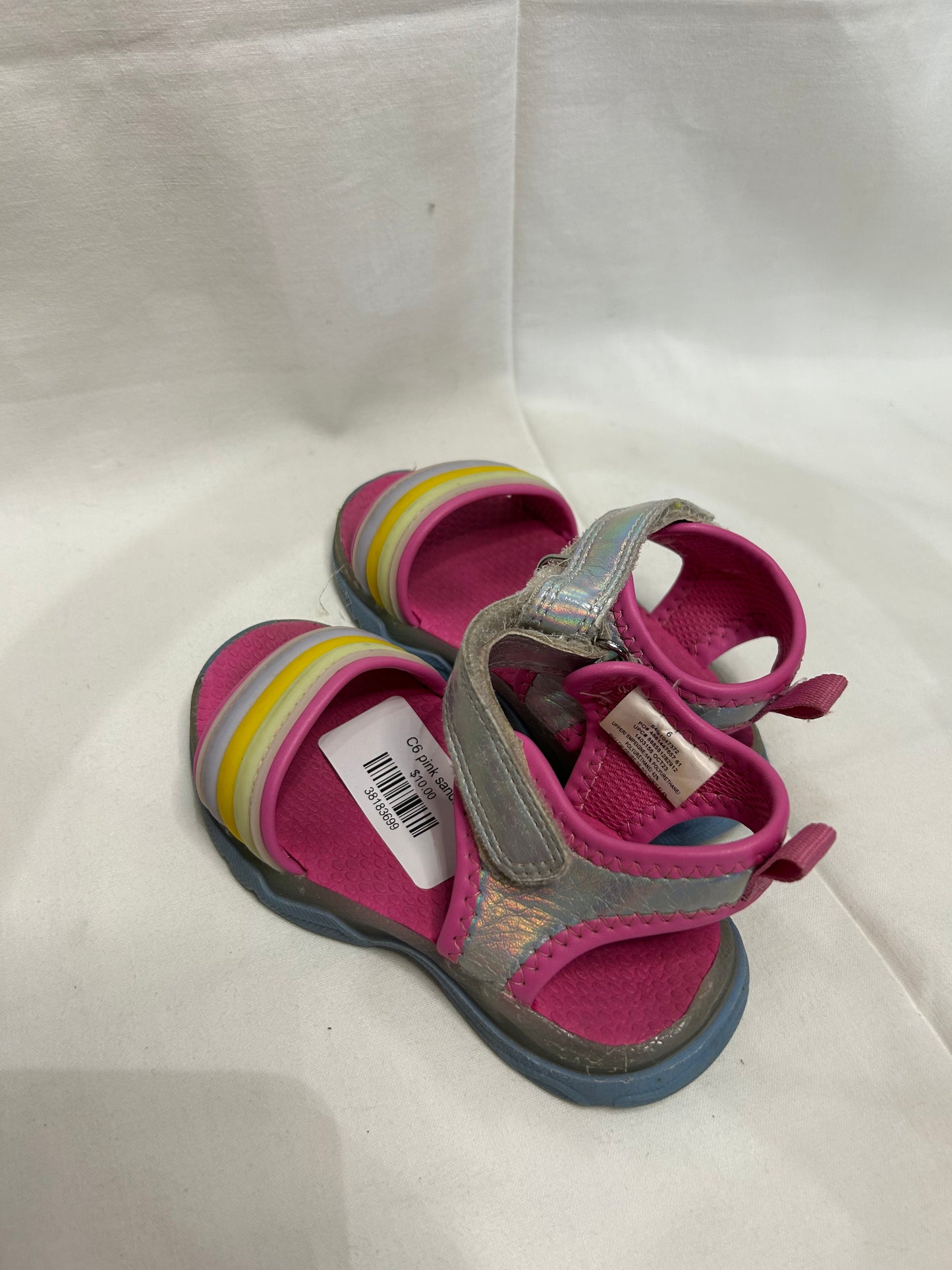 C6 pink sandals