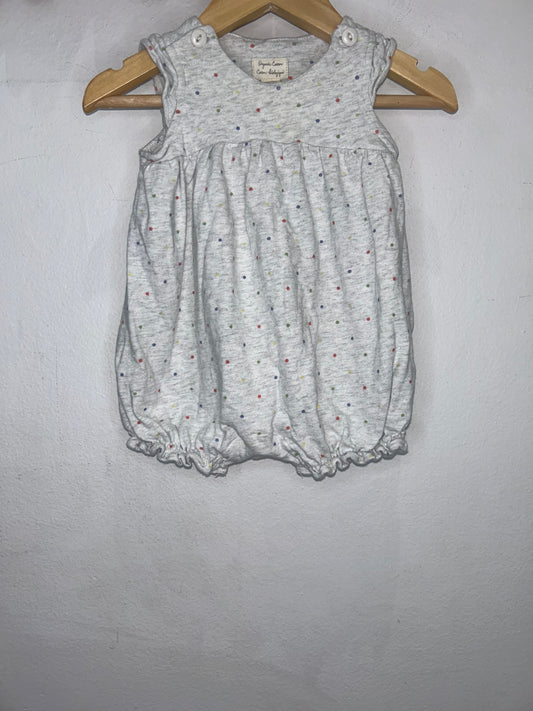 Dots shorty romper 0-3m