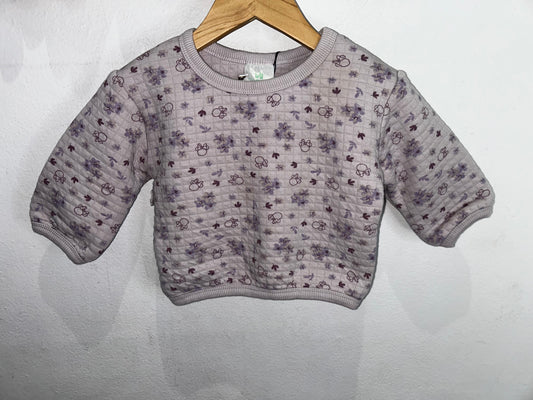 Lavender Minni and floral pullover 18m