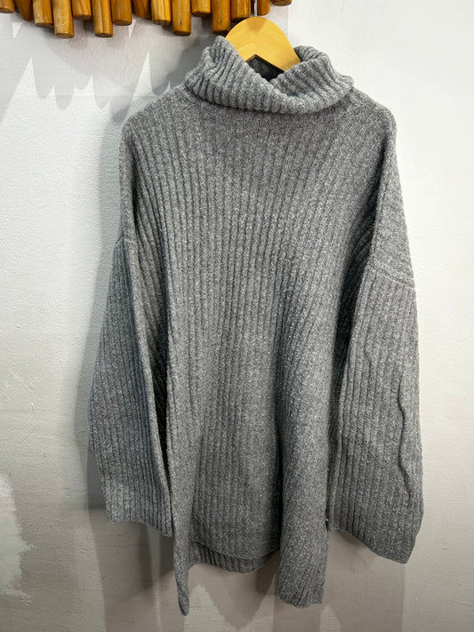 Grey turtleneck mini dress 11-12y