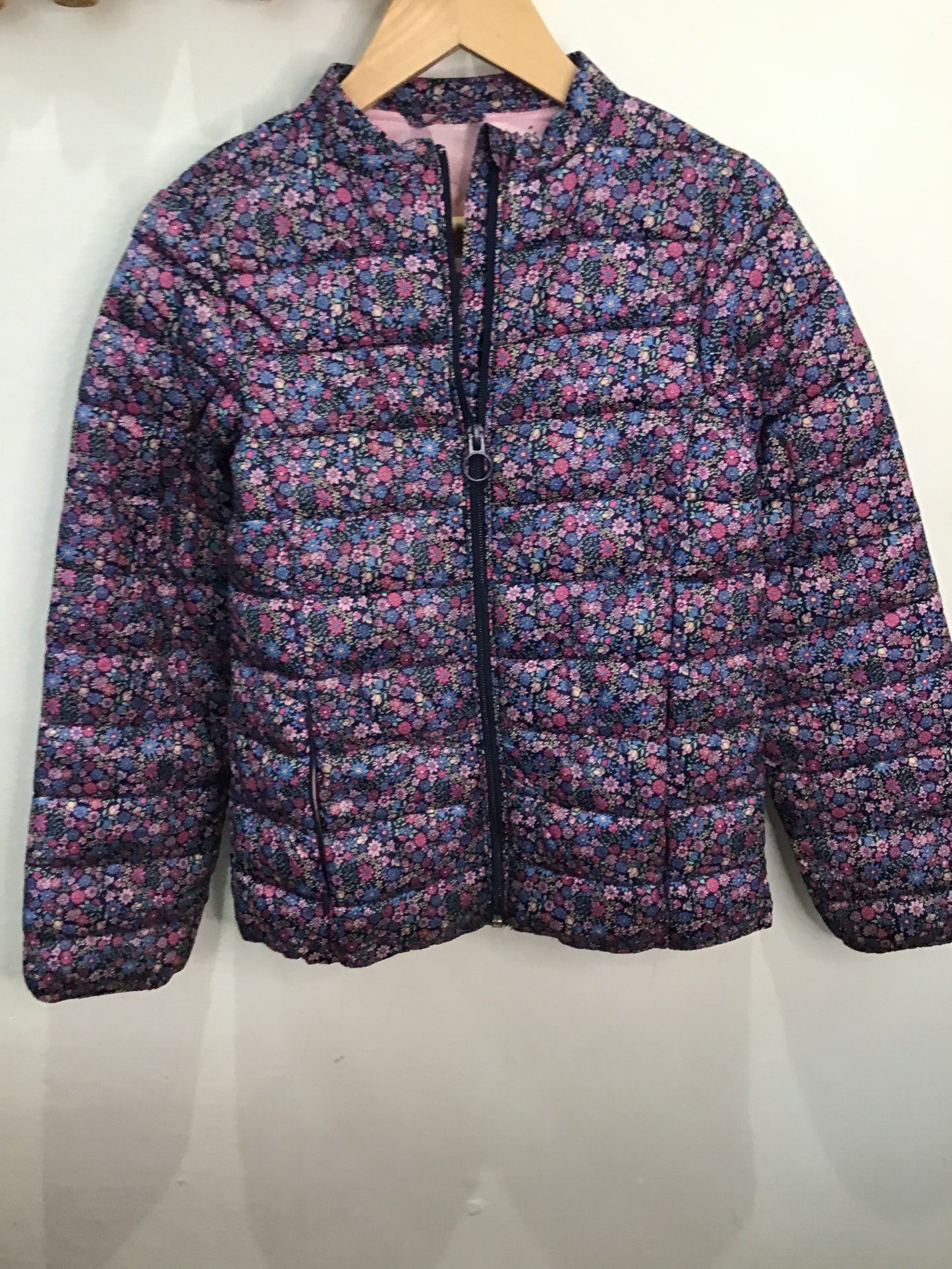 Puffer lightweight floral 9-10y