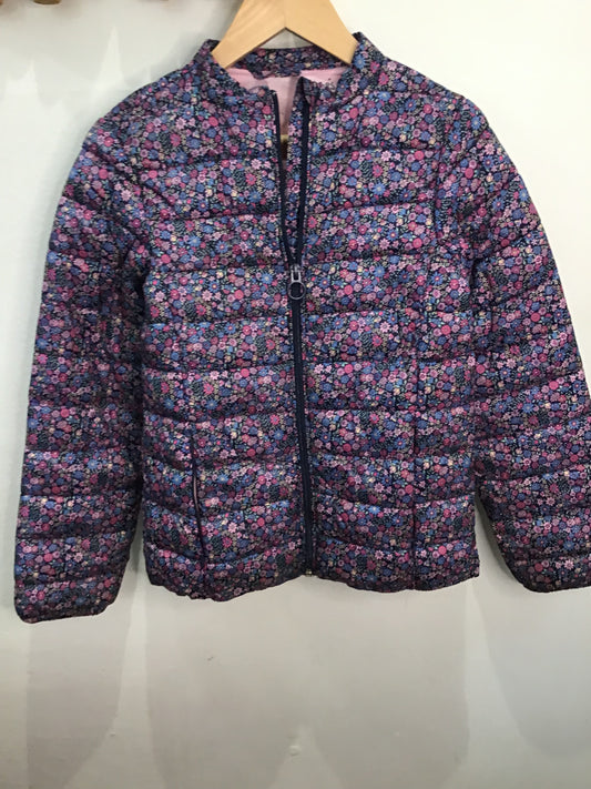 Puffer lightweight floral 9-10y