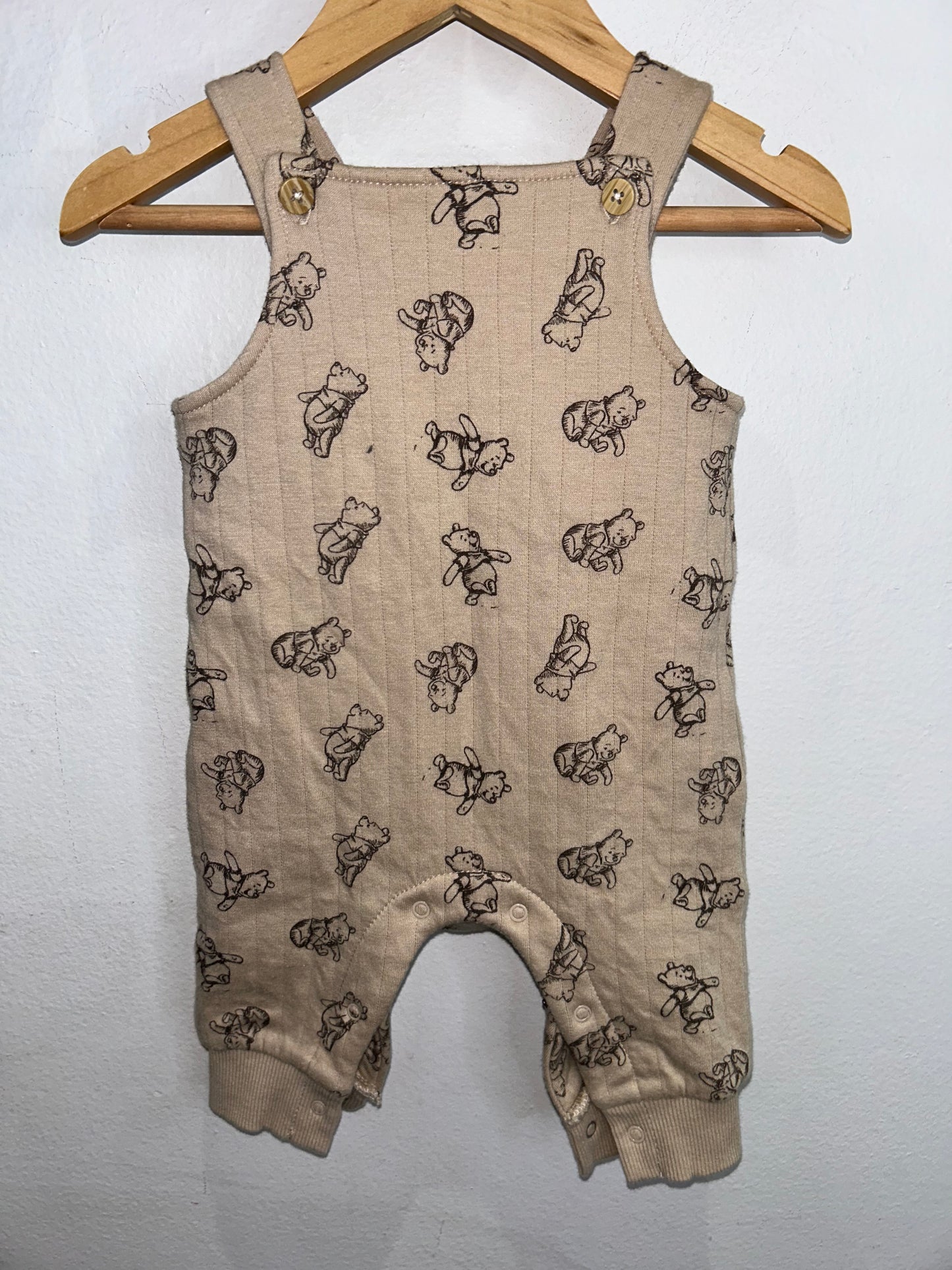 Winnie the Pooh quilted romper 3-6m