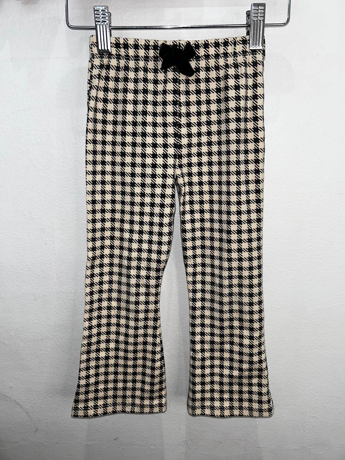 Houndstooth flare leggings 3y