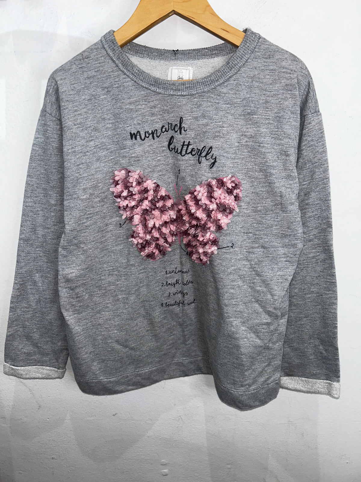 Monarch butterfly pullover 9-10y