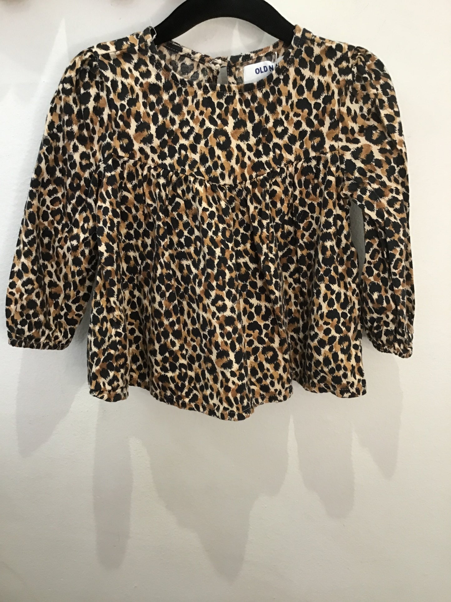 Leopard A-line blouse 2y