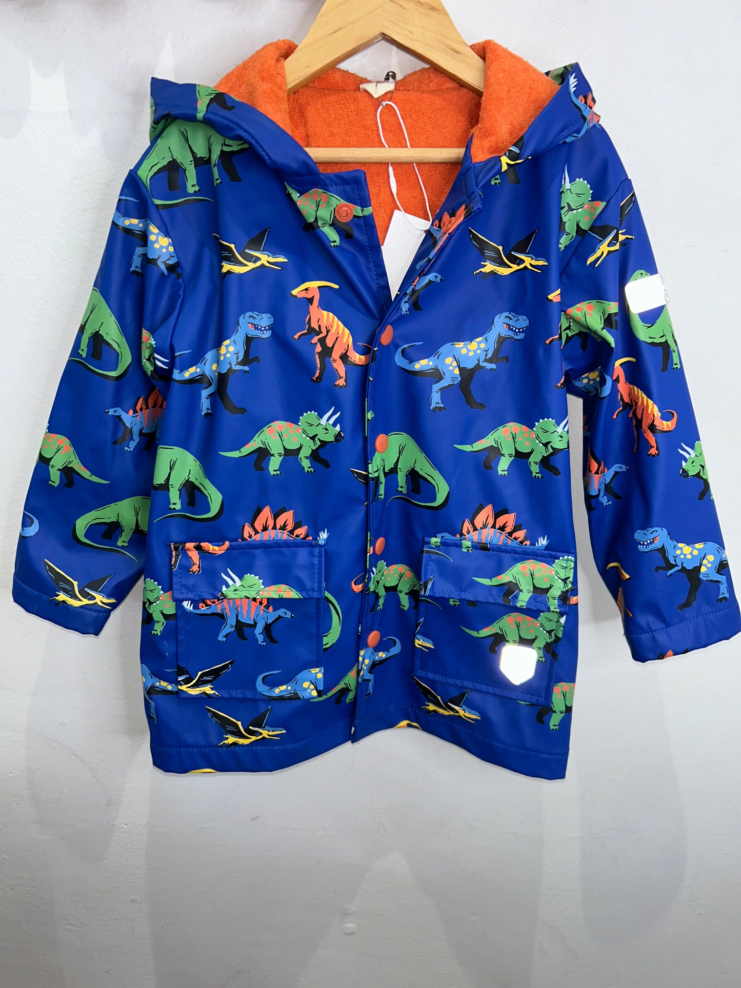 Hatley dinos terry rainjacket 4y