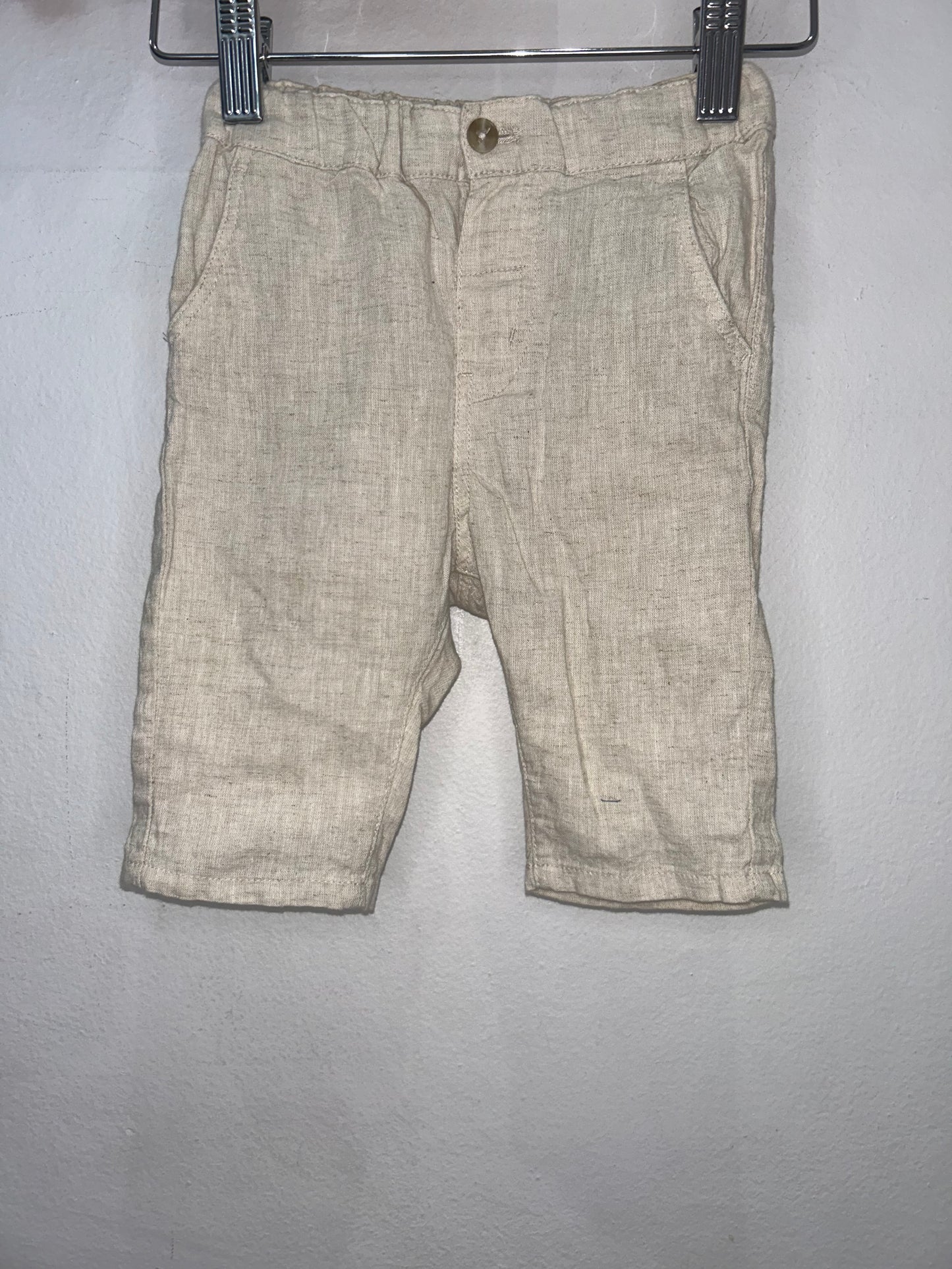Linen  suit set 4-6m