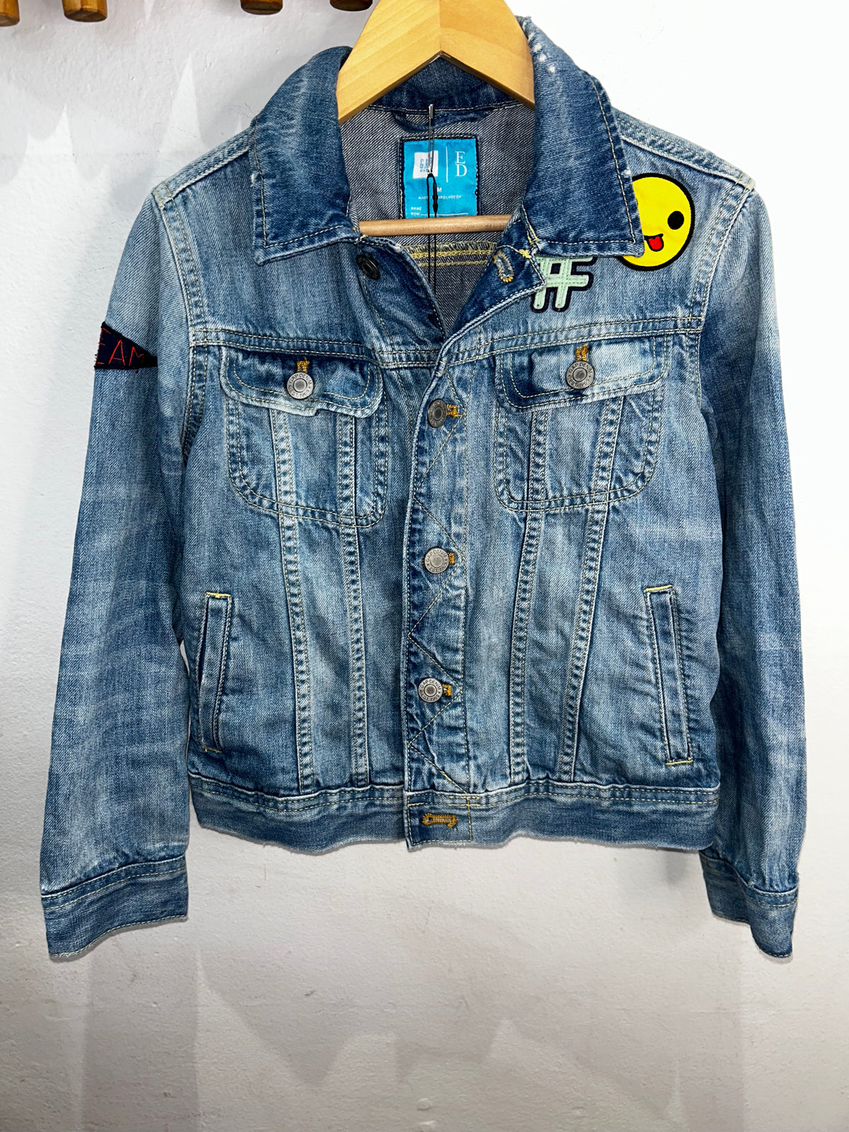 Jean Jacket with patches 8-9y