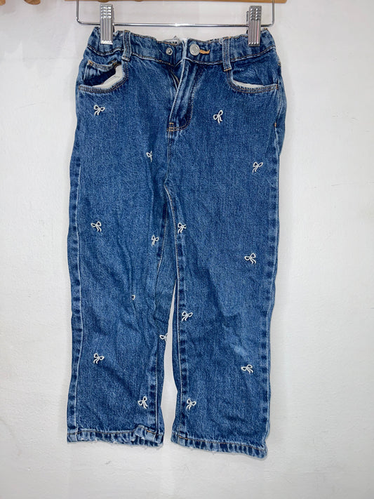 Bows loose fit jeans 5y