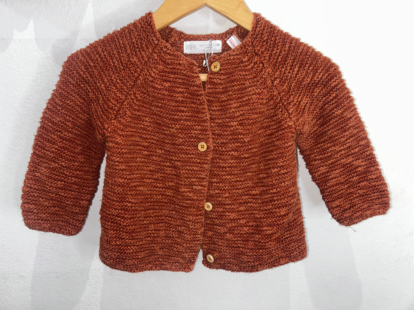 Brown cardigan 9-12m