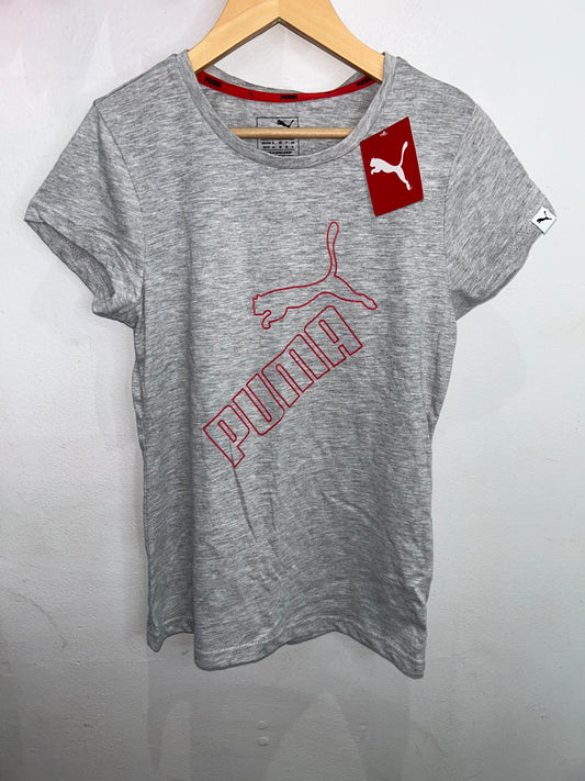 Puma grey tee- adult XS (14y) NEW