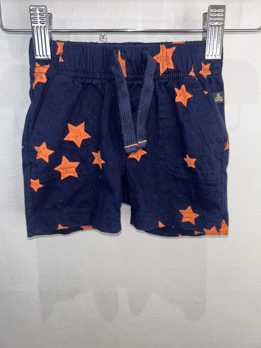 Peach stars shorts 6-12m