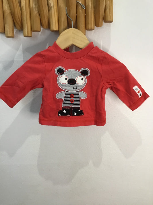 Tee red bear 1m