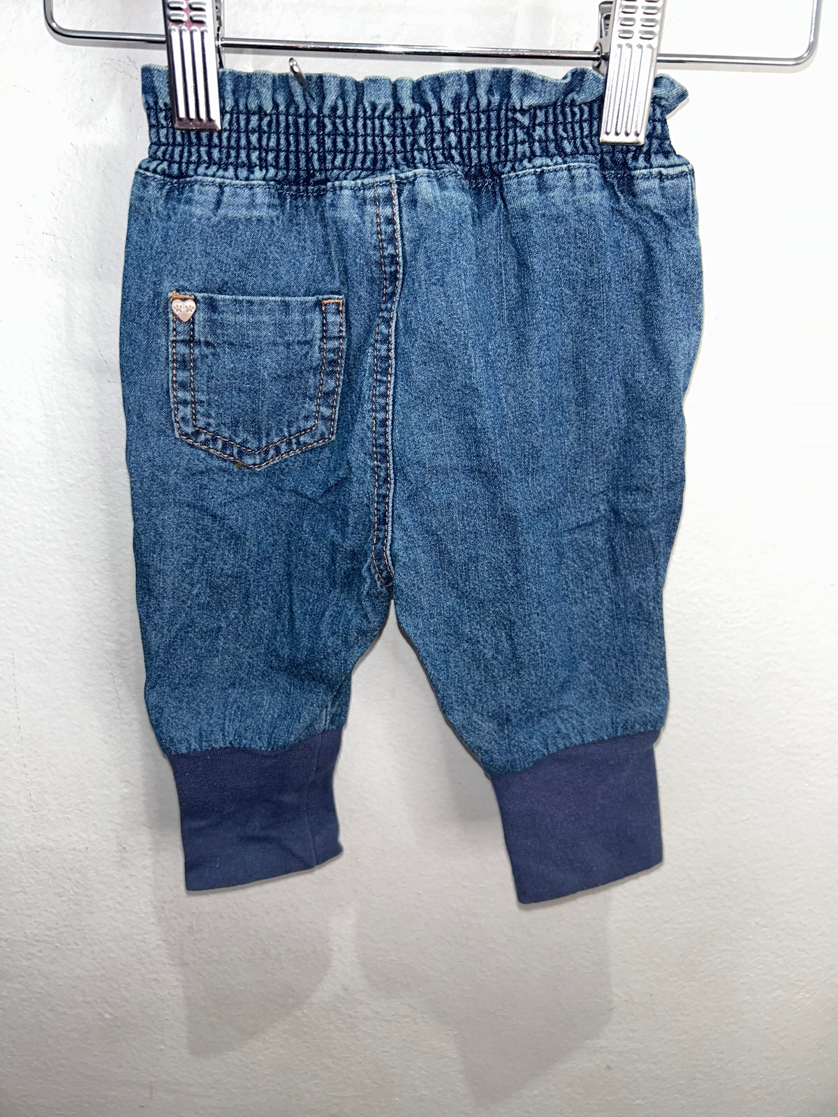 Souris mini jogger jeans 3-6m