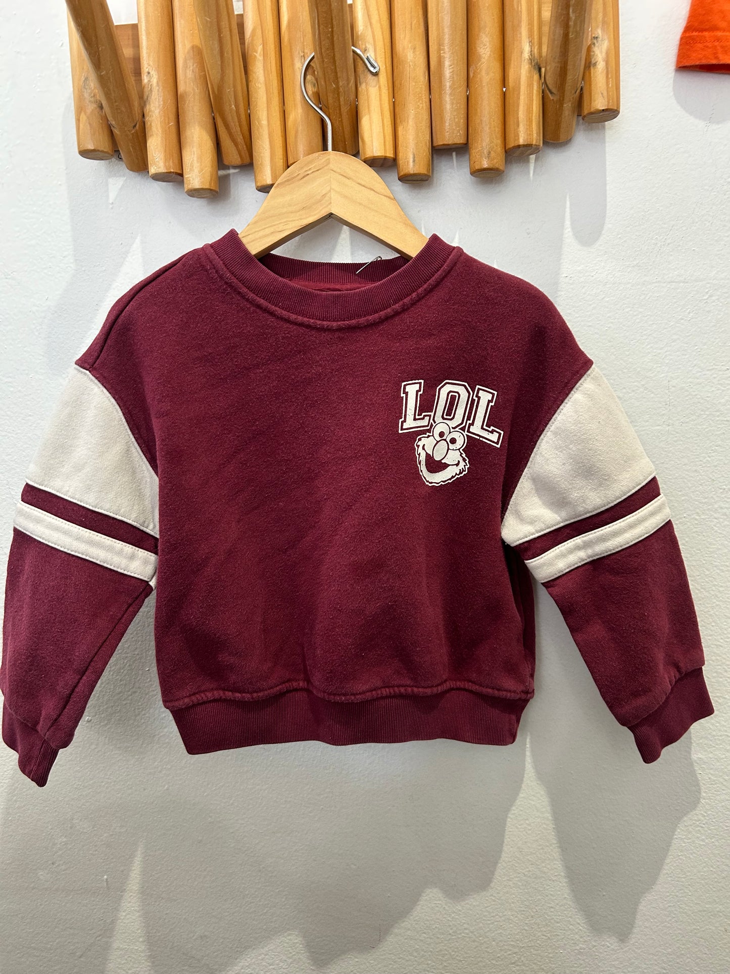 Elmo LOL pullover 2y