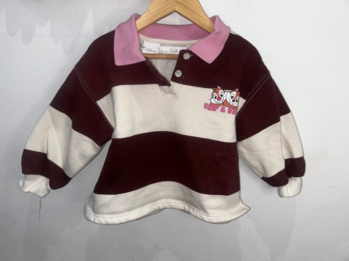 Chip & Dale collared pullover 3y