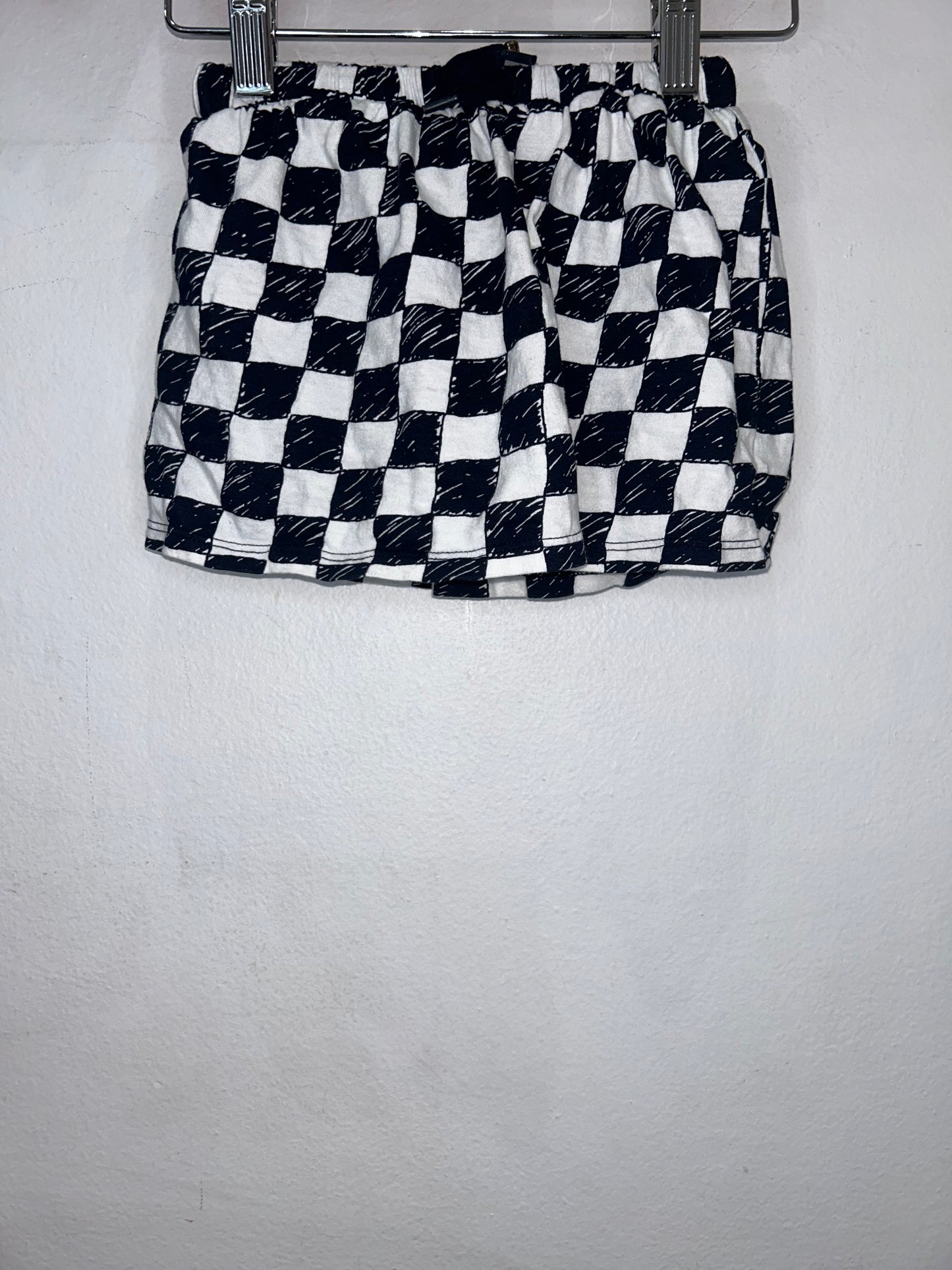Black checkered skort 3y