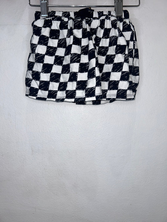 Black checkered skort 3y