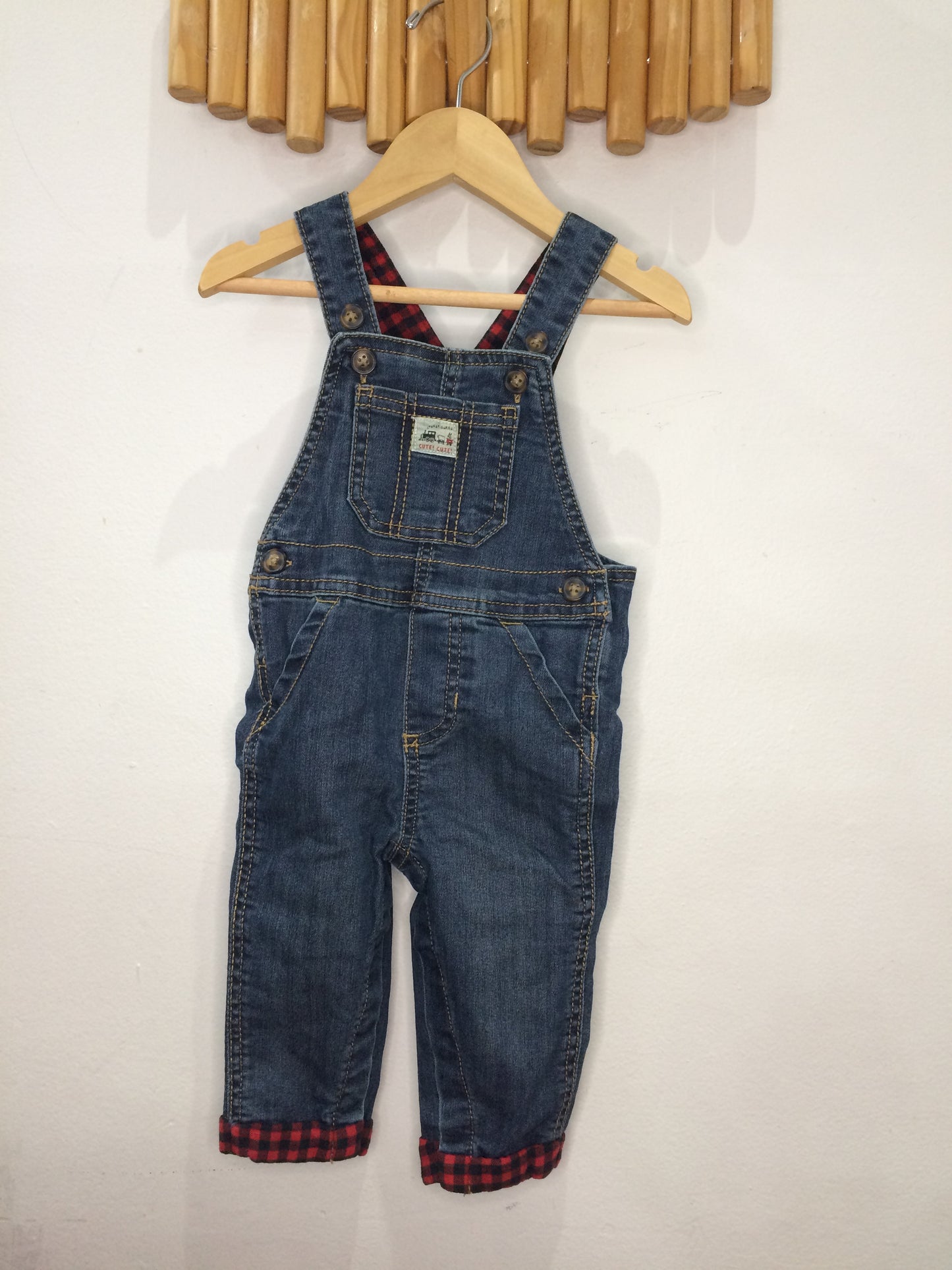 Cute cute denim overalls 9m