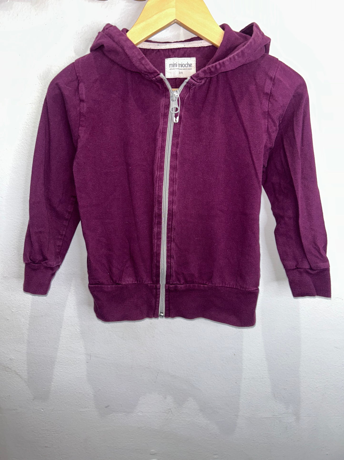 MiniMioche dark cherry sweatshirt 3-4y