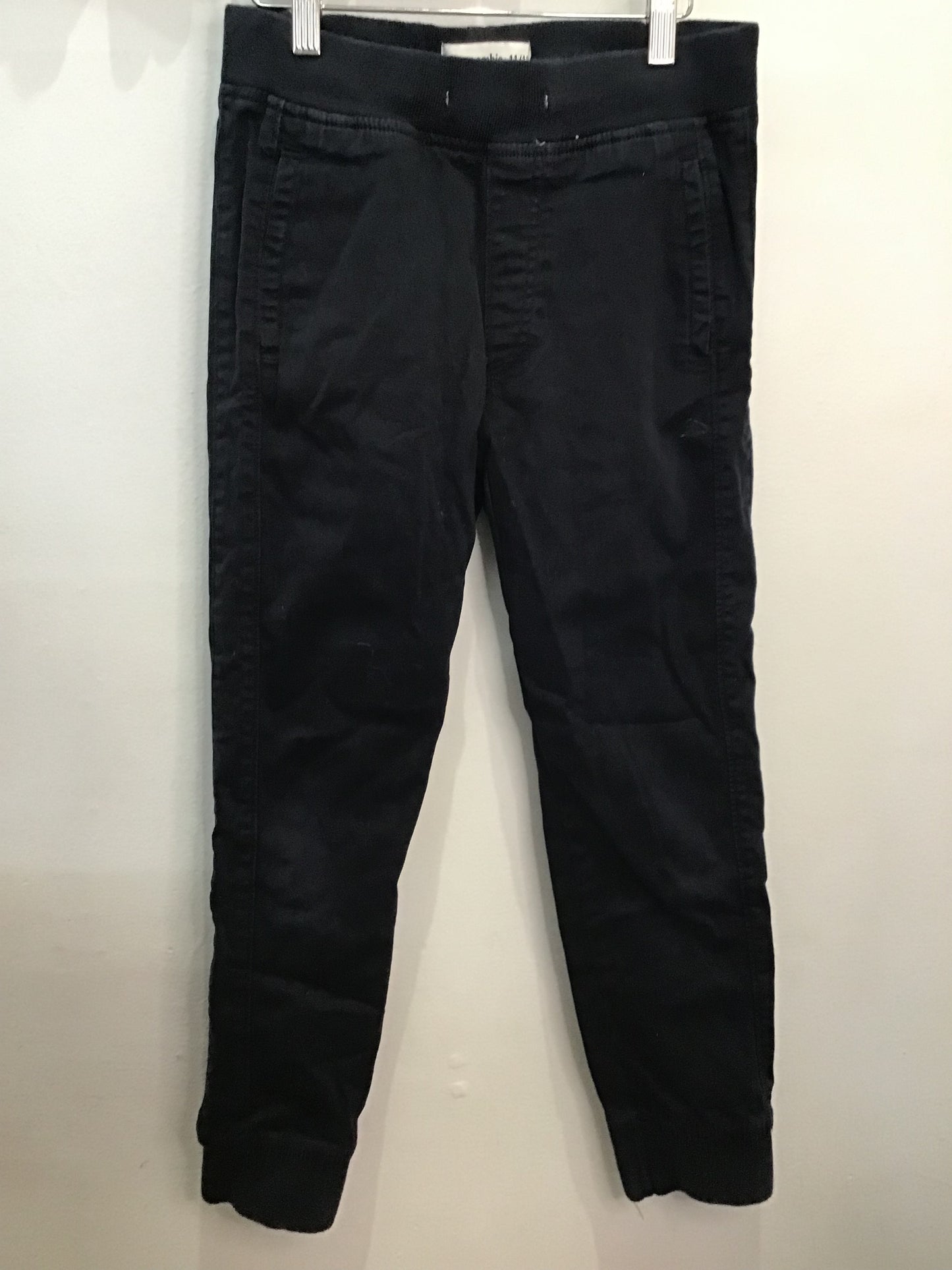 Pants black pull-on 11-12y