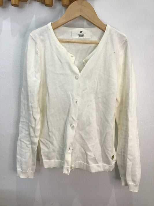 Sweater cream cardigan 6-8y