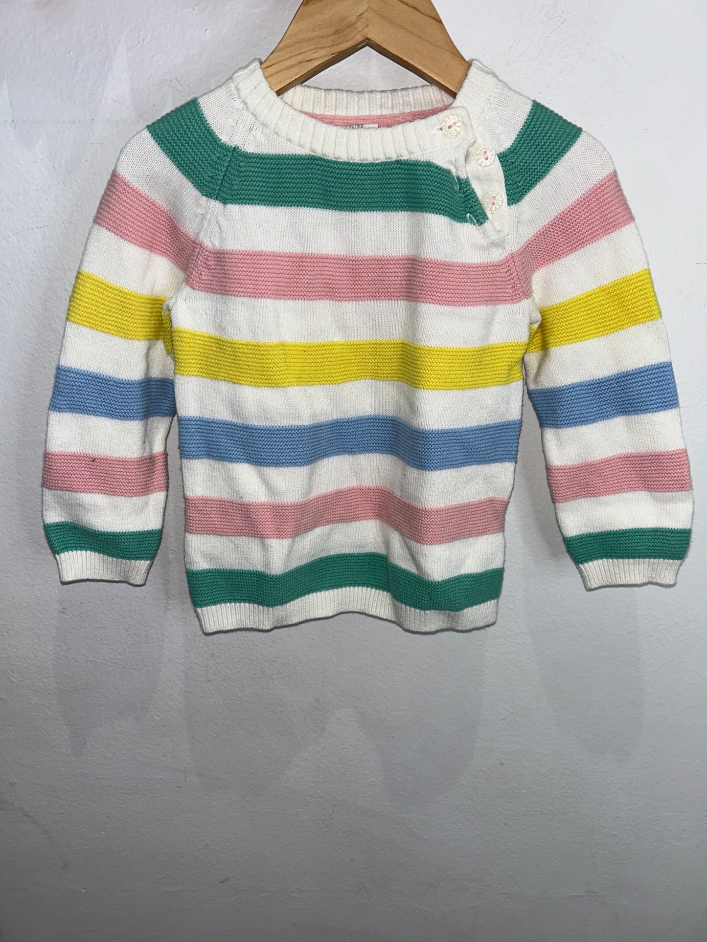 Pastel stripes sweater 6-12m
