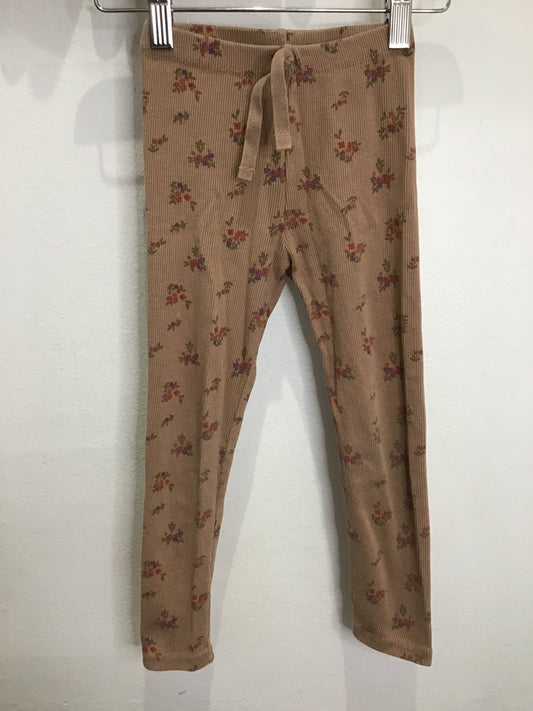 Pants brown bouquet 5-6y