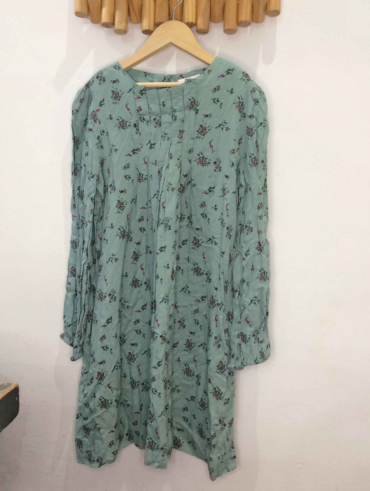 Teal breezy floral dress 10y