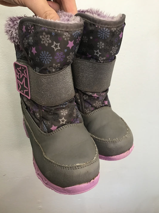 C10 grey and purple Cougar snowboots