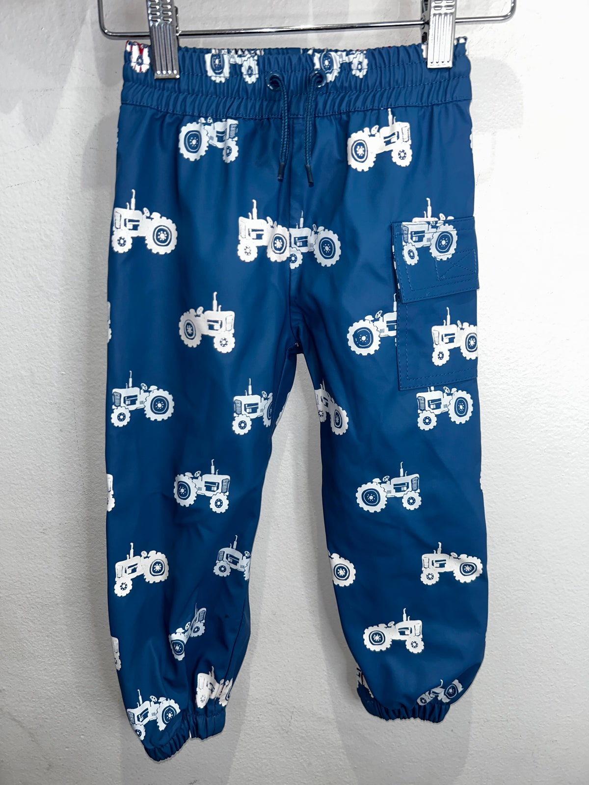 Hatley tractors rain pants 2y
