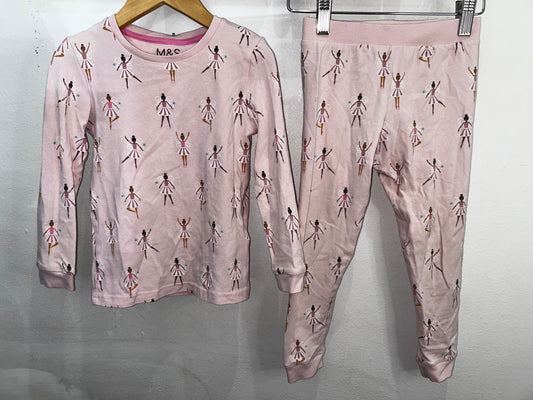 Pink ballerinas pyjamas 3-4y