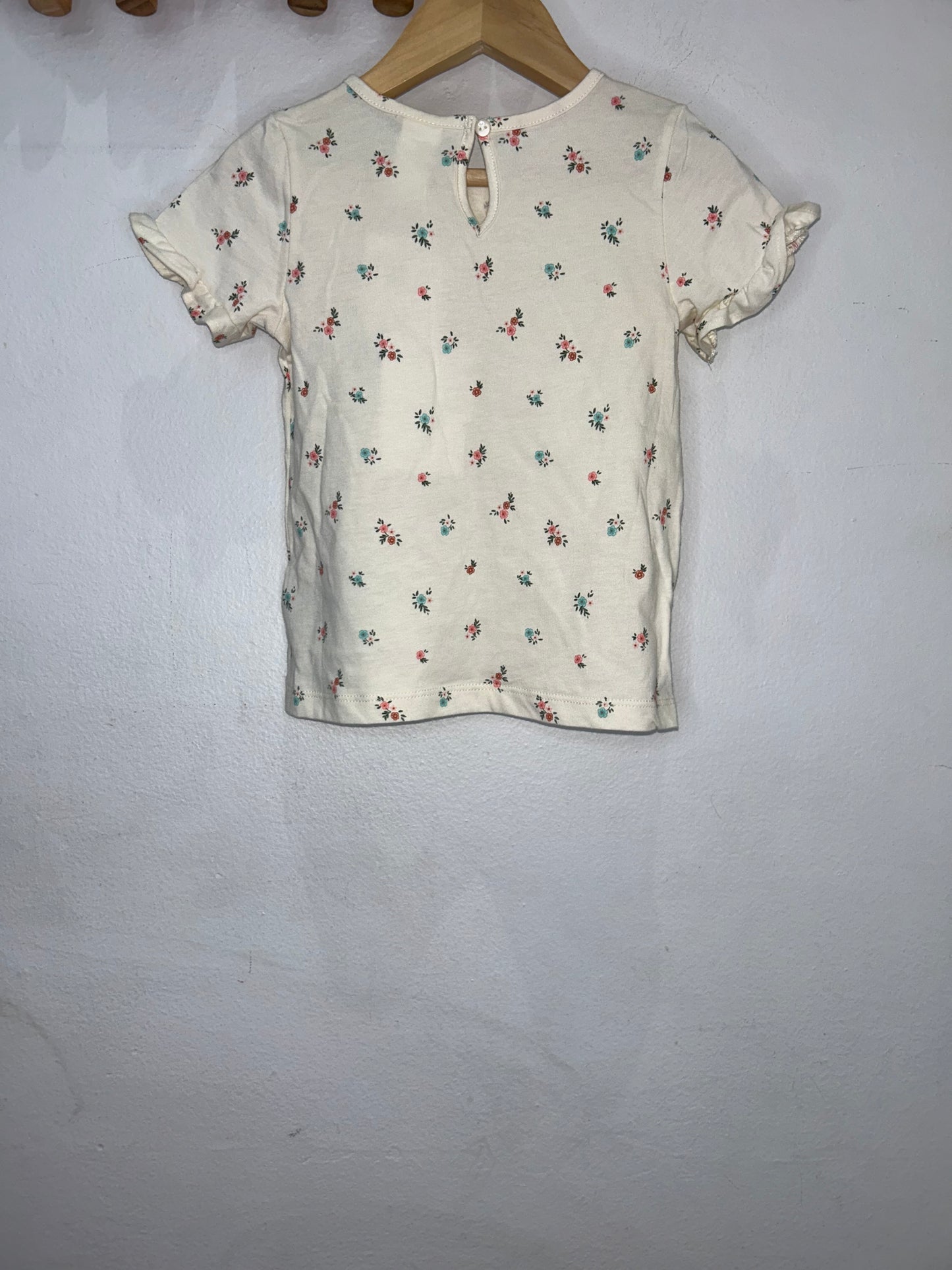 Little flowers tee 12-18m NEW