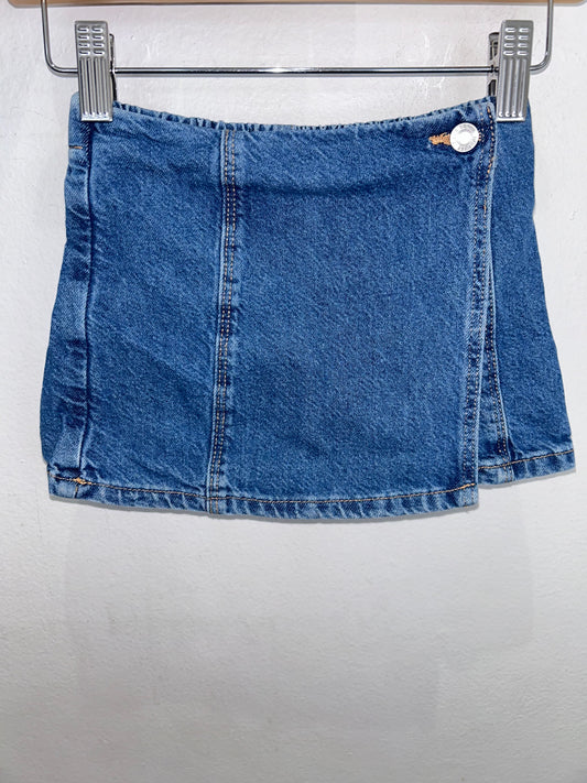 Denim skort midwash 4y