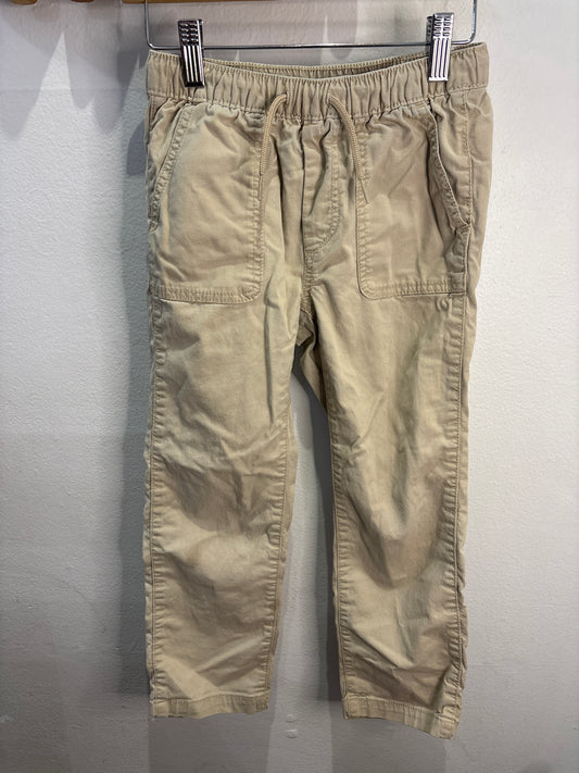 Beige drawstring chinos 6-7y