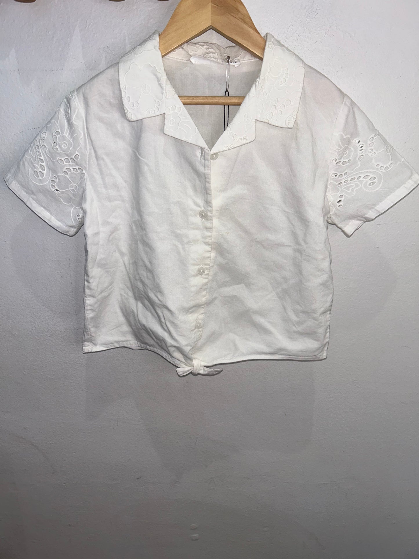 Eyelet white set 5-6y