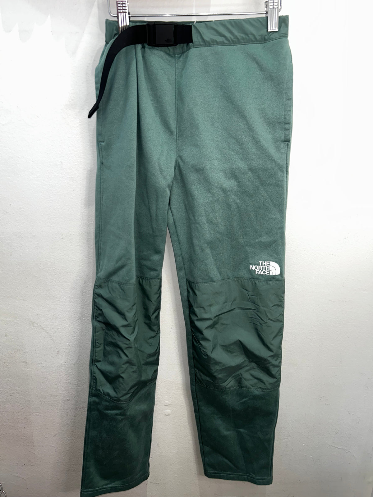 The North Face green fleece lined pants 14-16y